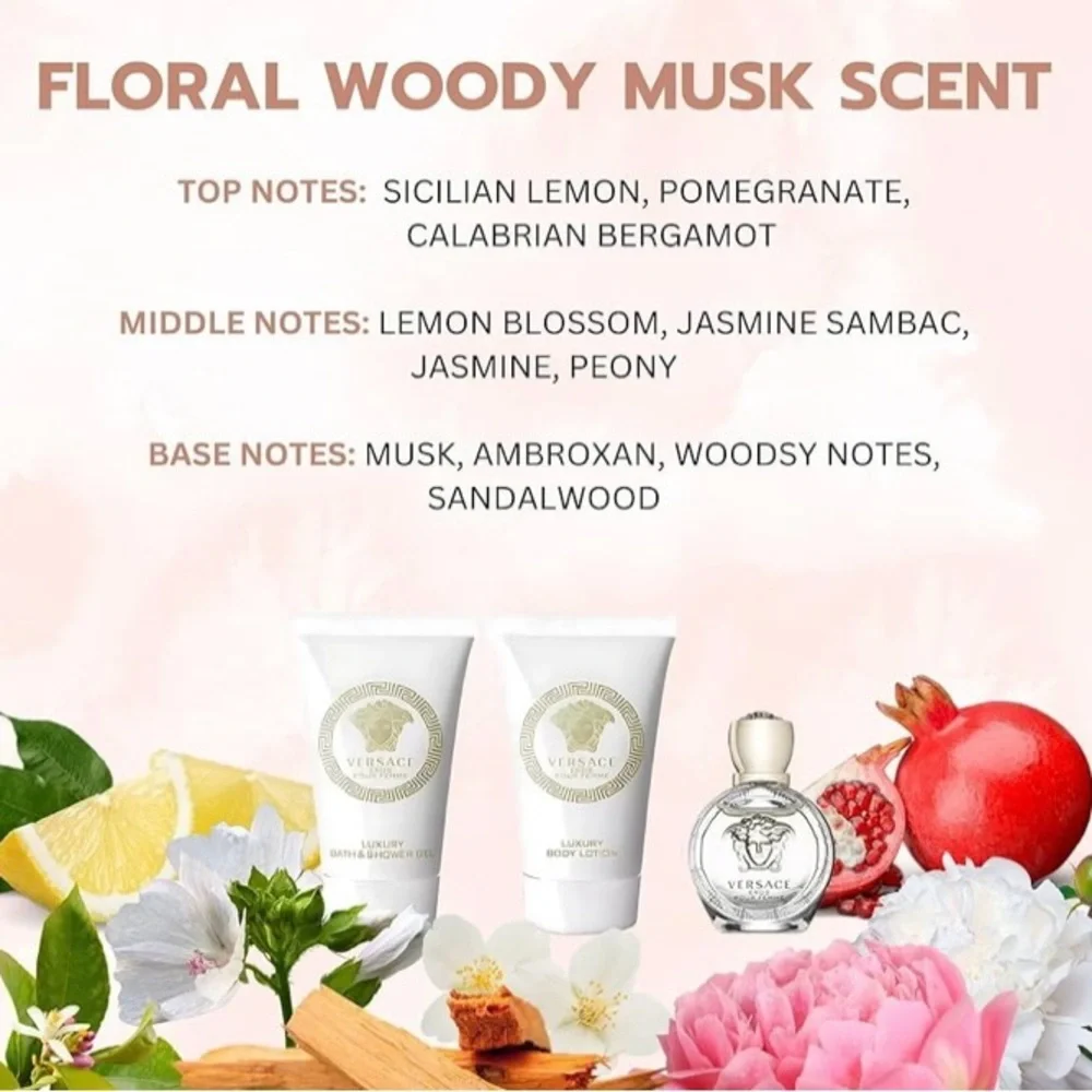 VERSACE Eros Pour Femme Gift Set NEW - Picture 3 of 7